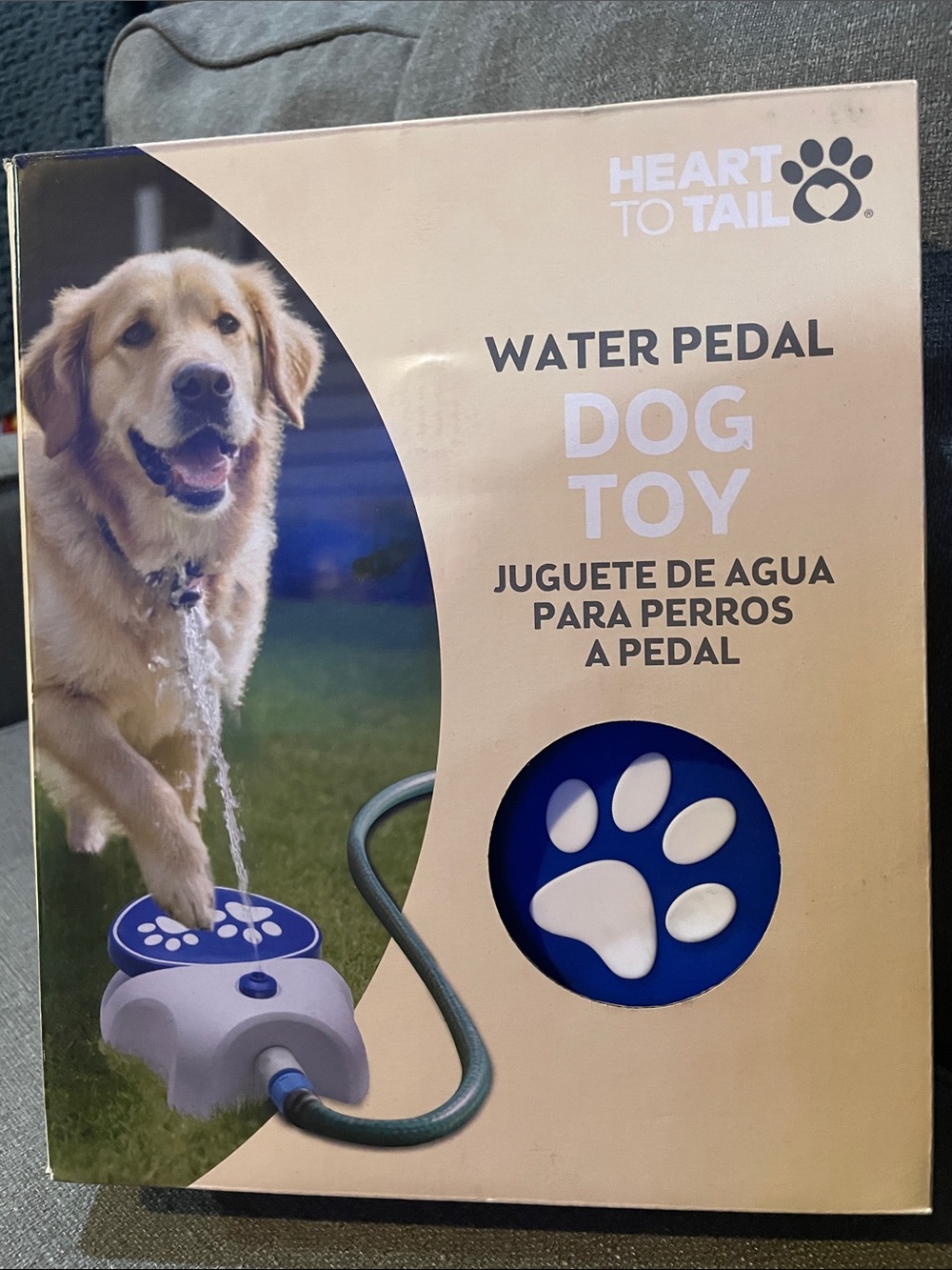 Heart To Tail Aldi Blue & White Water Pedal Dog Toy